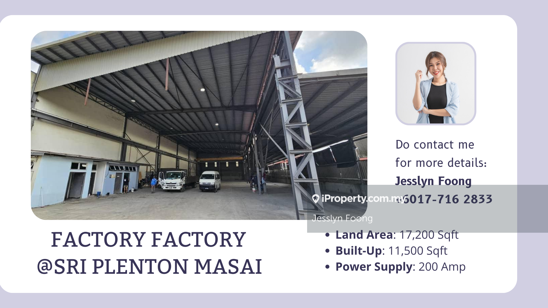 Taman Perindustrian Sri Plenton Masai Factory For Rent Masai For Rent