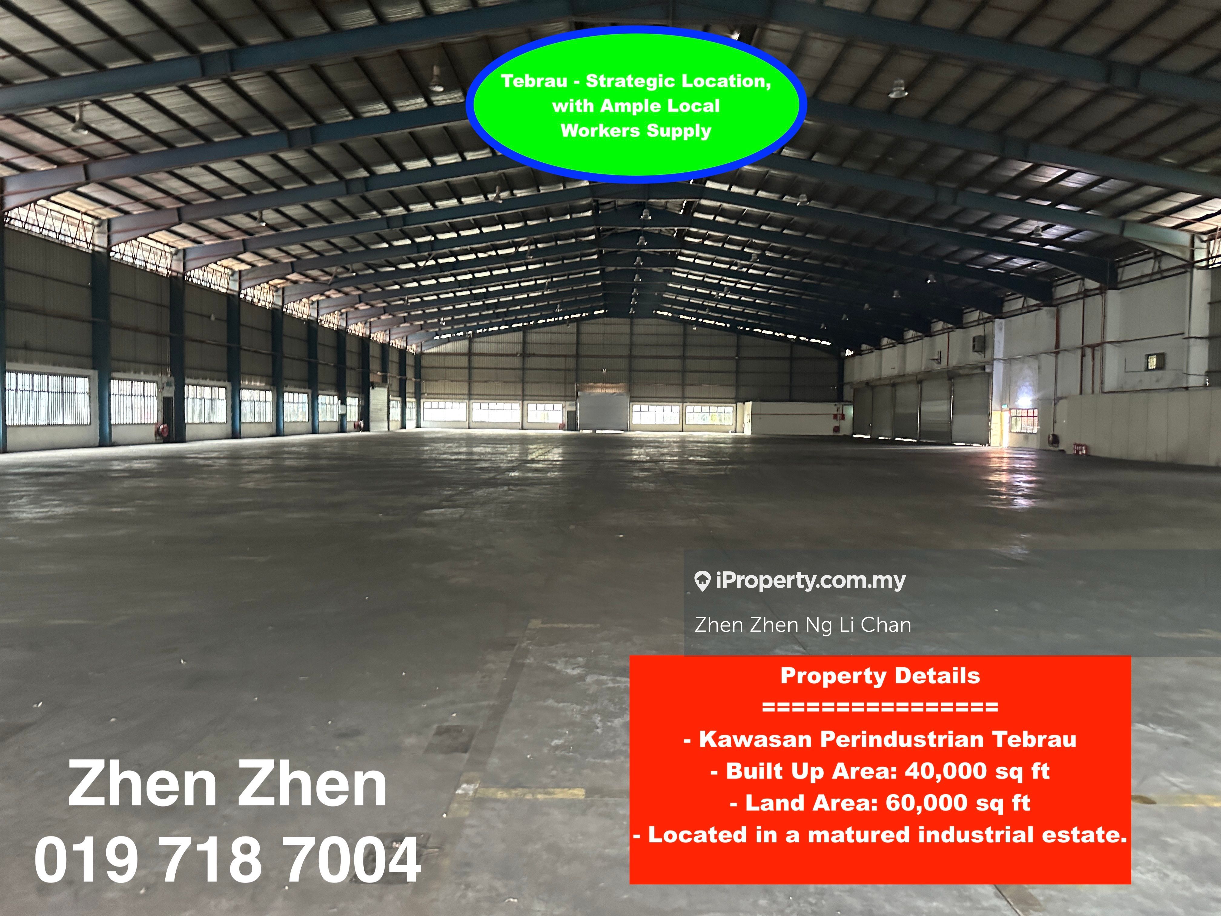 Kawasan Perindustrian Tebrau Iskandar Malaysia Factory For Rent Big