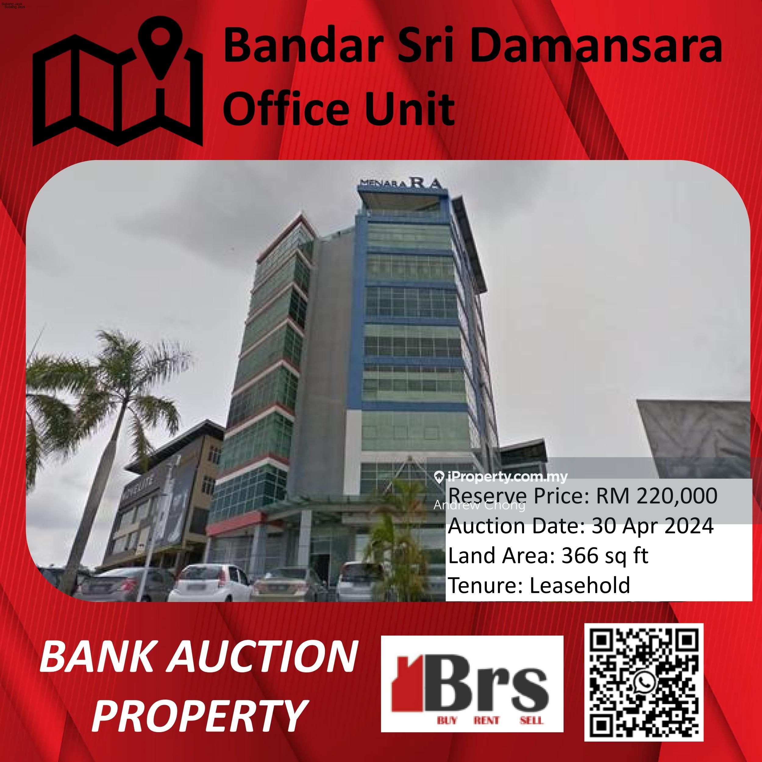 Menara RA Jalan Dataran SD 2 Bandar Sri Damansara For Sale RM220000