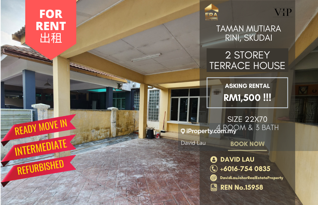 Taman Mutiara Rini Skudai Intermediate Sty Terrace Link House