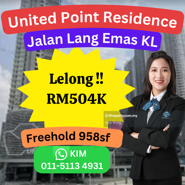 United Point Residensi Berpadu Serviced Residence 3 Bedrooms For Sale