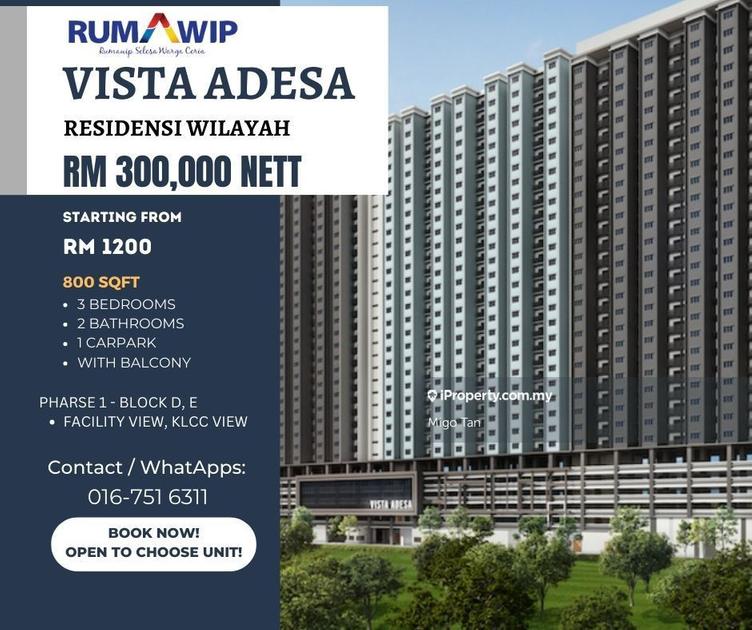 Vista Adesa Residensi Desa Timur Intermediate Apartment Bedrooms