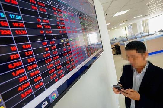 chứng khoán sụt giảm