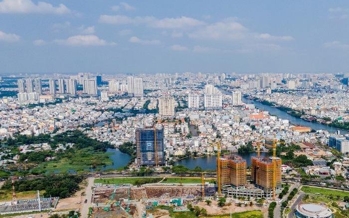 toàn cảnh thành phố nhìn từ trên cao