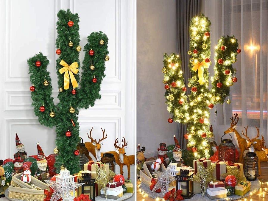 Cây xương rồng thay thế cây thông Noel
