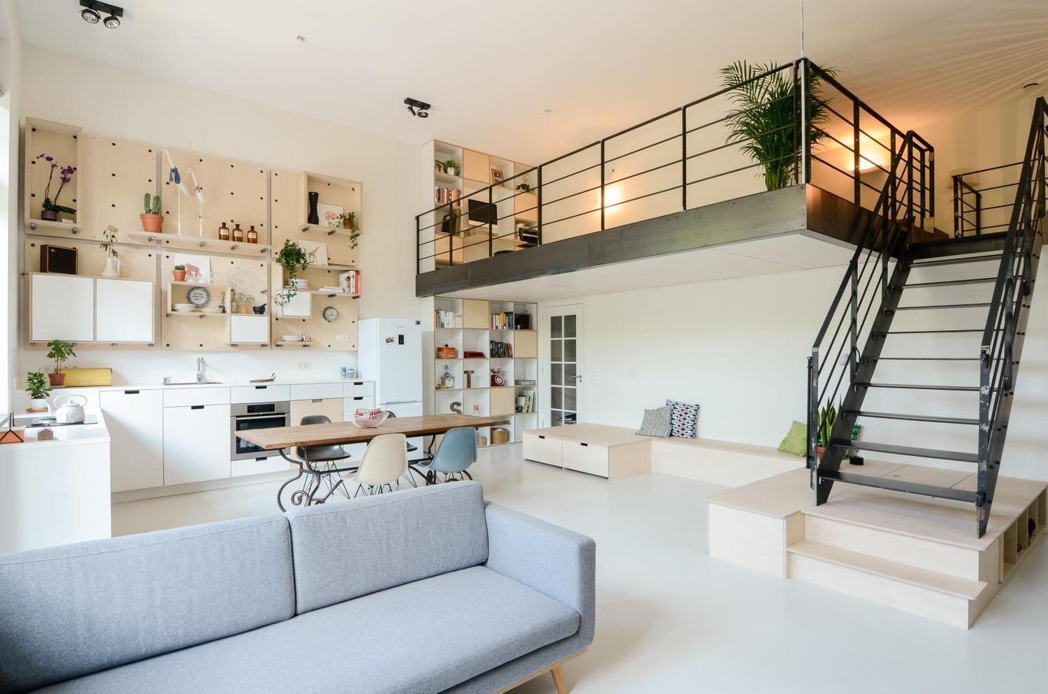 Lối kiến trúc độc lạ của mẫu nhà cấp 4 gác lửng