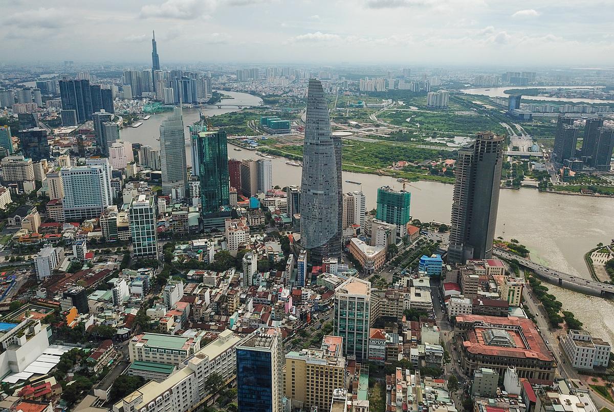 Quận 1 TPHCM nhìn từ trên cao