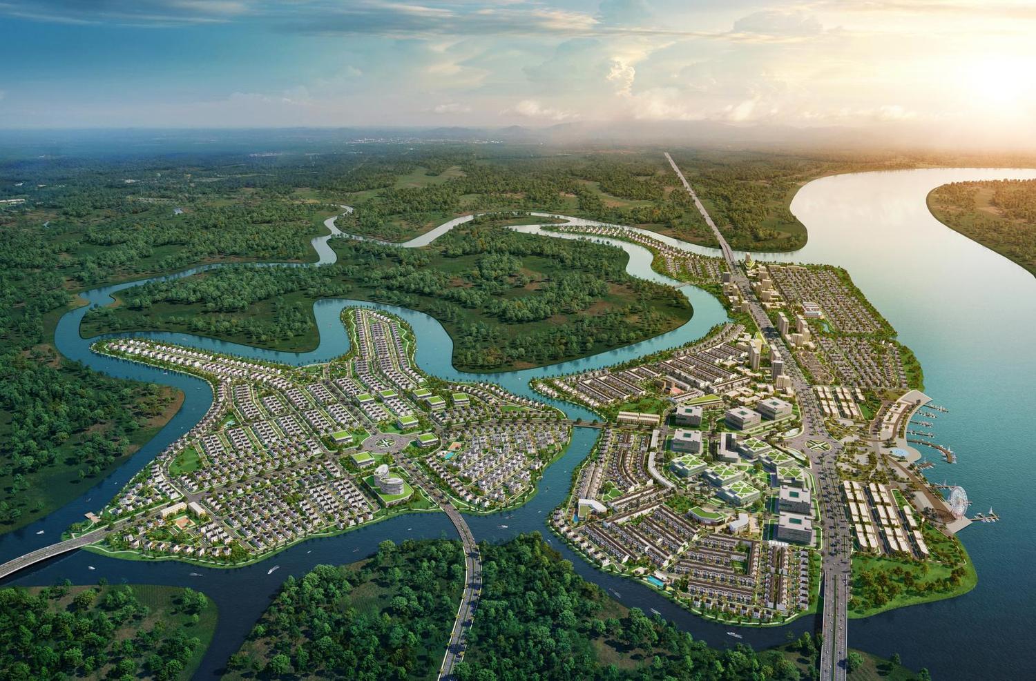 phối cảnh dự án aqua city