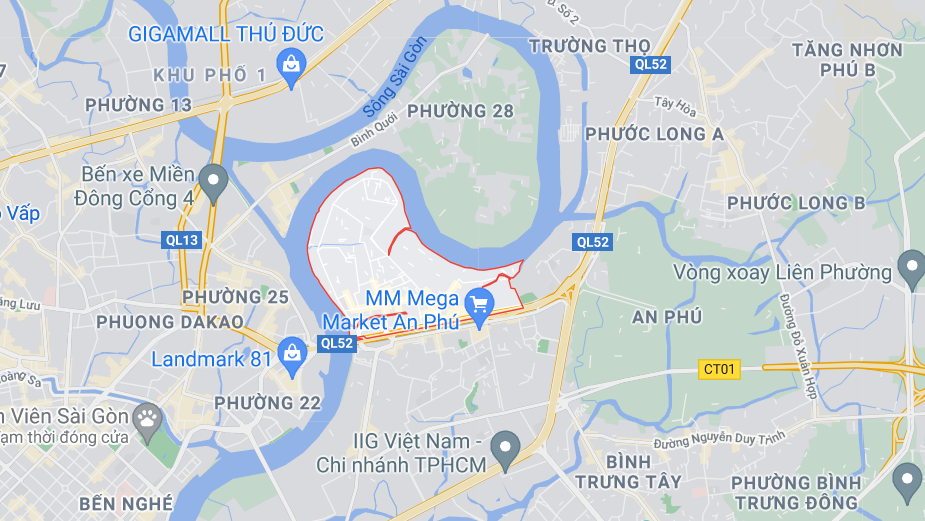 vị trí khu thảo điền