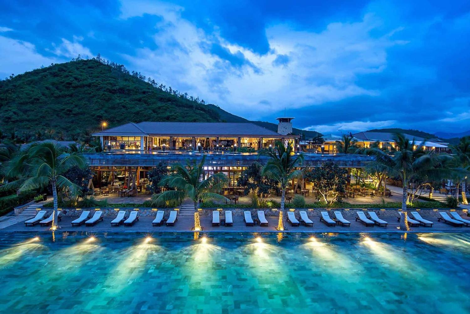 Ảnh chụp toàn cảnh một khu resort đẹp