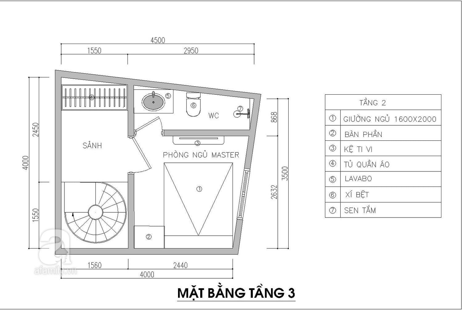 Hình ảnh thiết kế của một mẫu nhà nở hậu