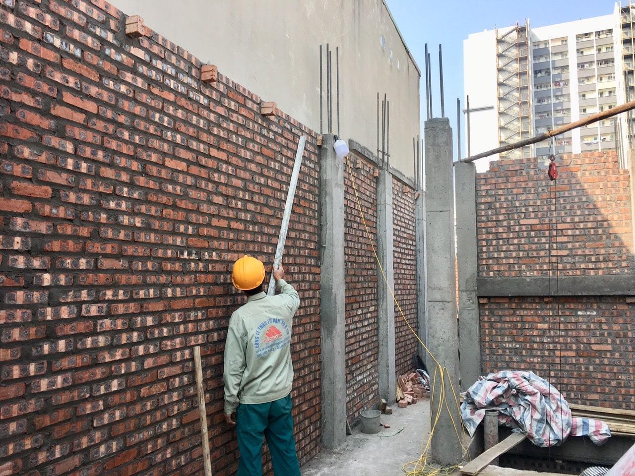 Thi công bằng gạch Tuynel