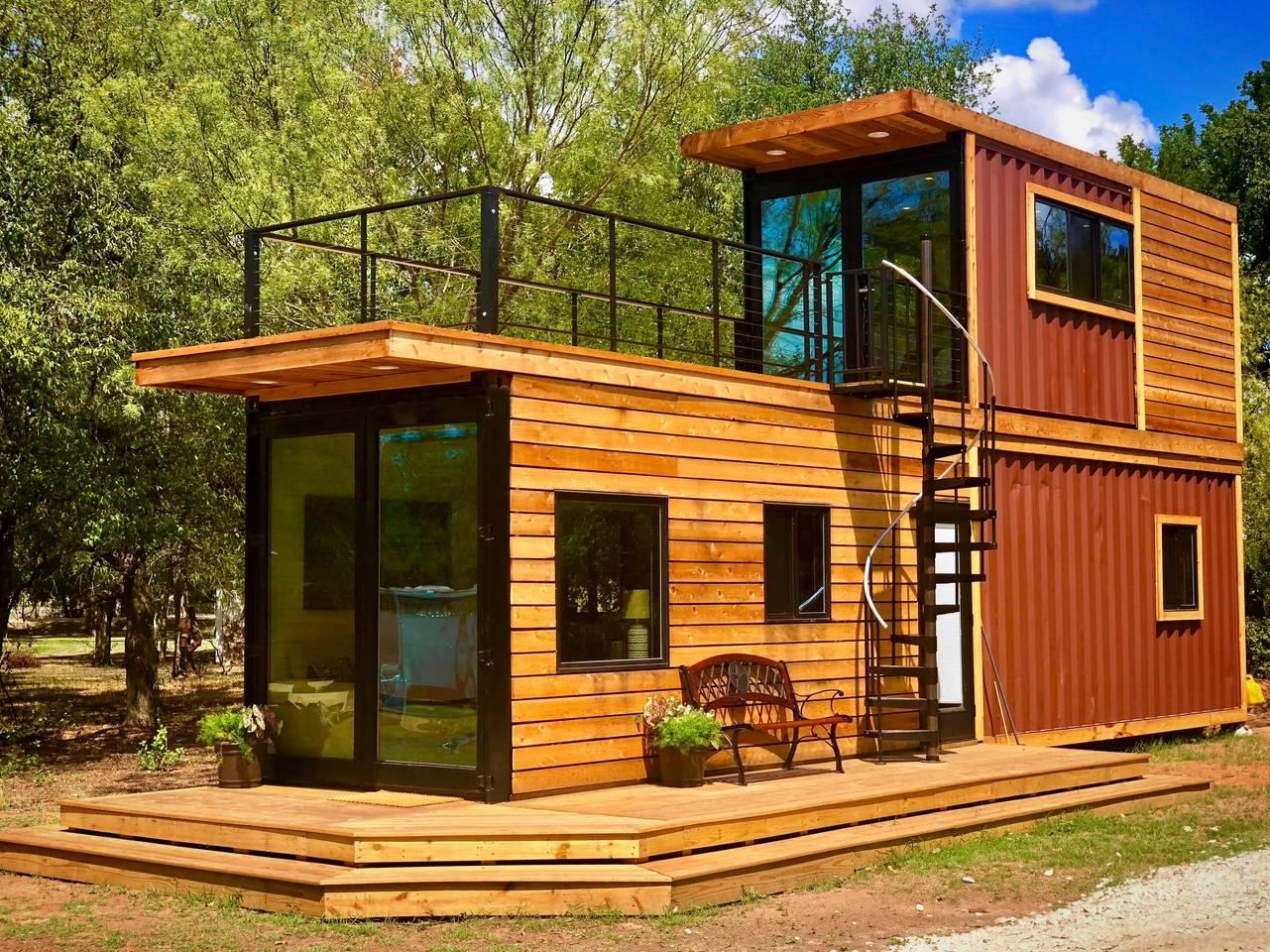 Mẫu nhà container gỗ đẹp nhất