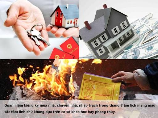 Mua bán, động thổ, làm nhà vào tháng 7 âm lịch