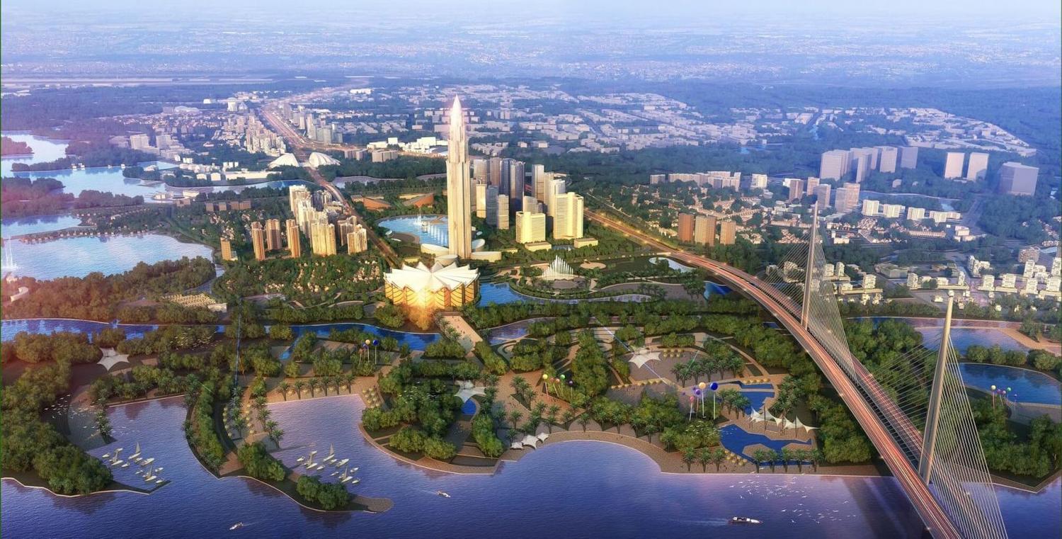 Phối cảnh tổng thể của thành phố thông minh Đông Anh