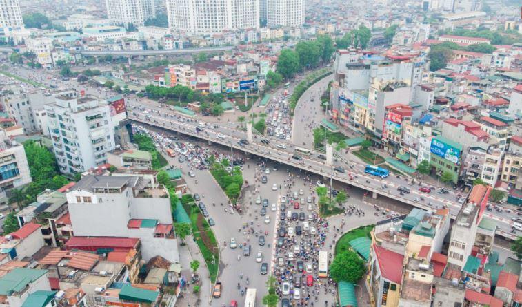 Cầu vượt Ngã Tư Sở.