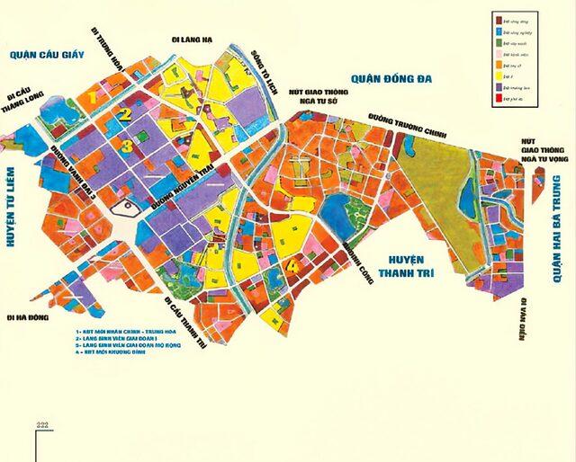 bản đồ quy hoạch quận thanh xuân
