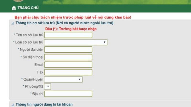 Đăng ký tạm trú cho người ở trọ qua mạng