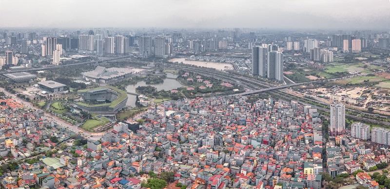 Quận Nam Từ Liêm nhìn từ trên cao