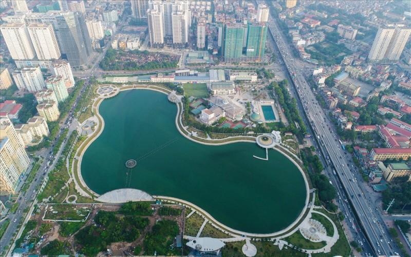  Công viên Hồ Điều Hòa - điểm đến check in mới tại Bắc Từ Liêm
