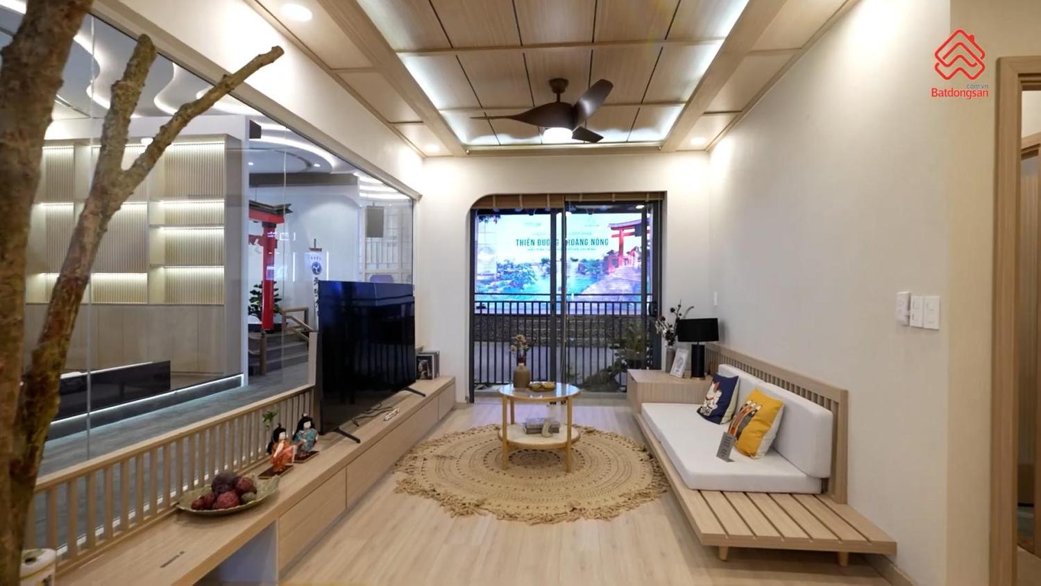 Phòng khách căn hộ mẫu Shizen Home