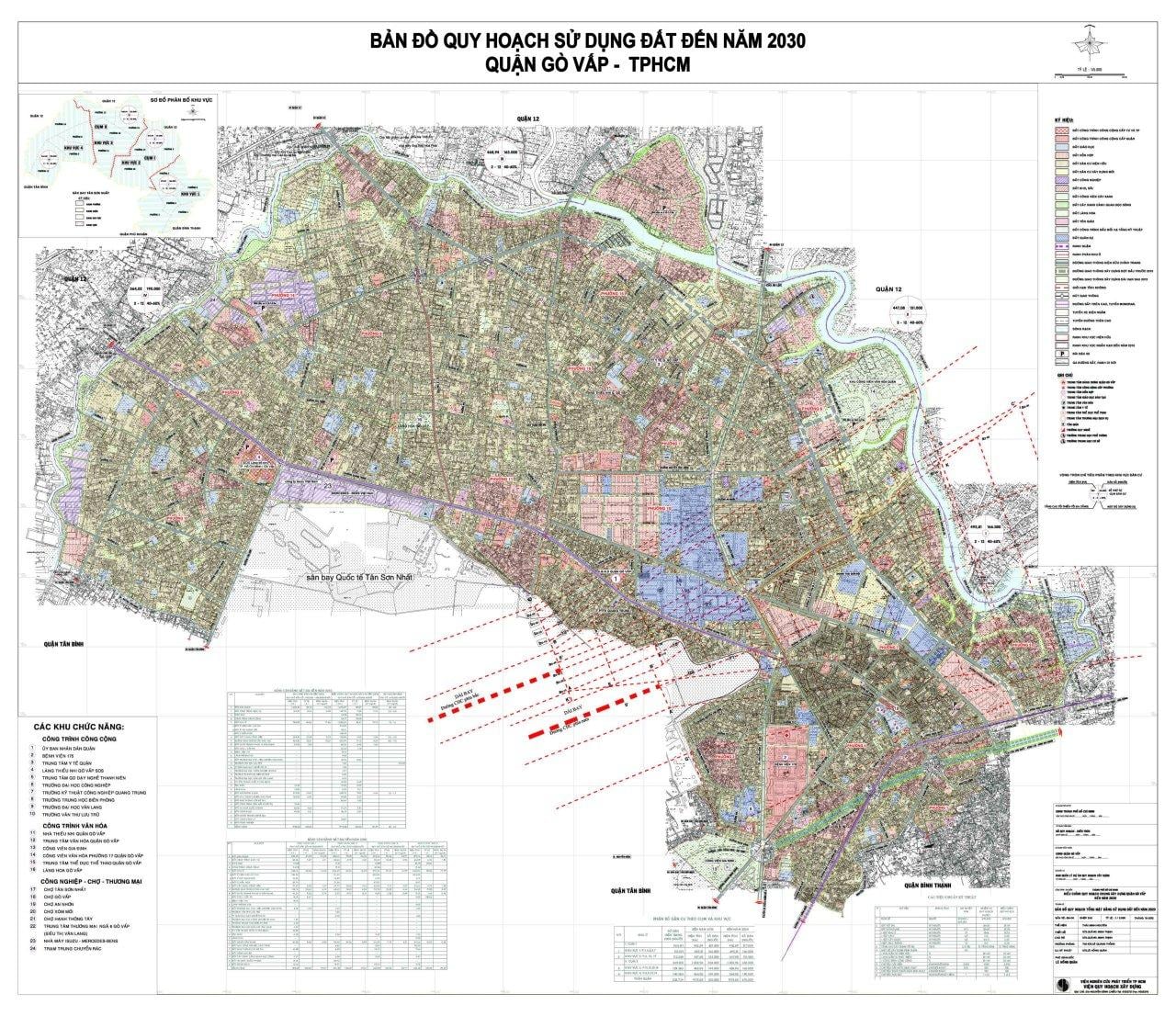 bản đồ quy hoạch sử dụng đất quận gò vấp