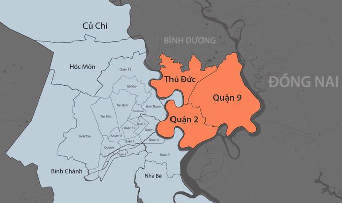 Quận 9 sáp nhập vào TP. Thủ Đức