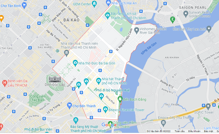 Vị trí phường Bến Nghé