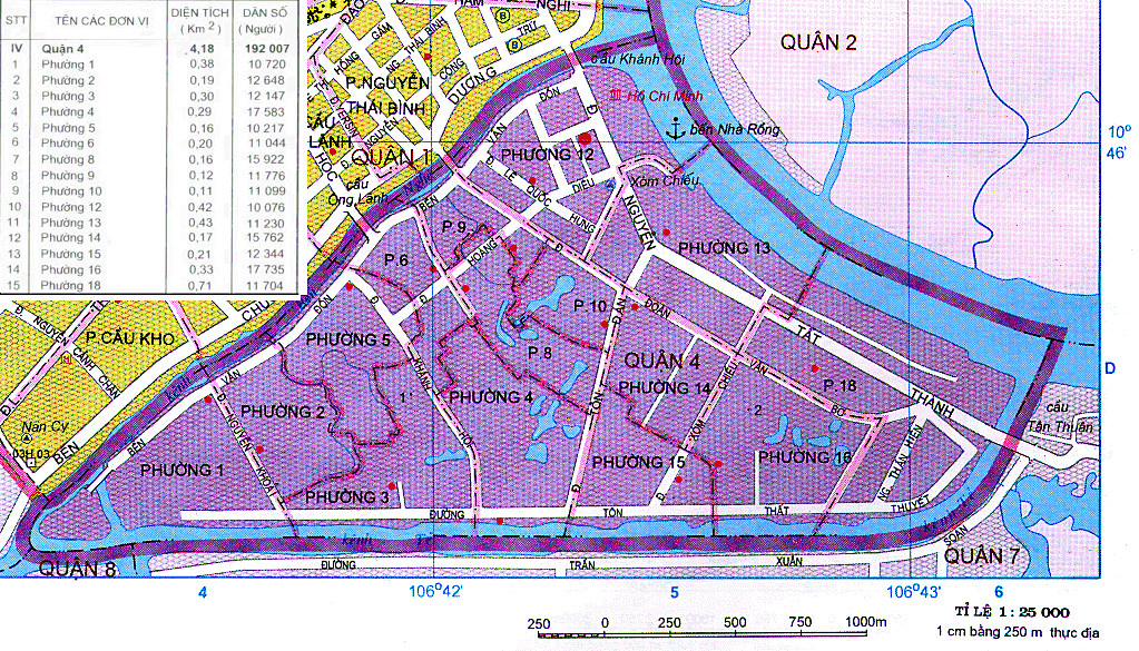 Bản đồ giao thông quận 4