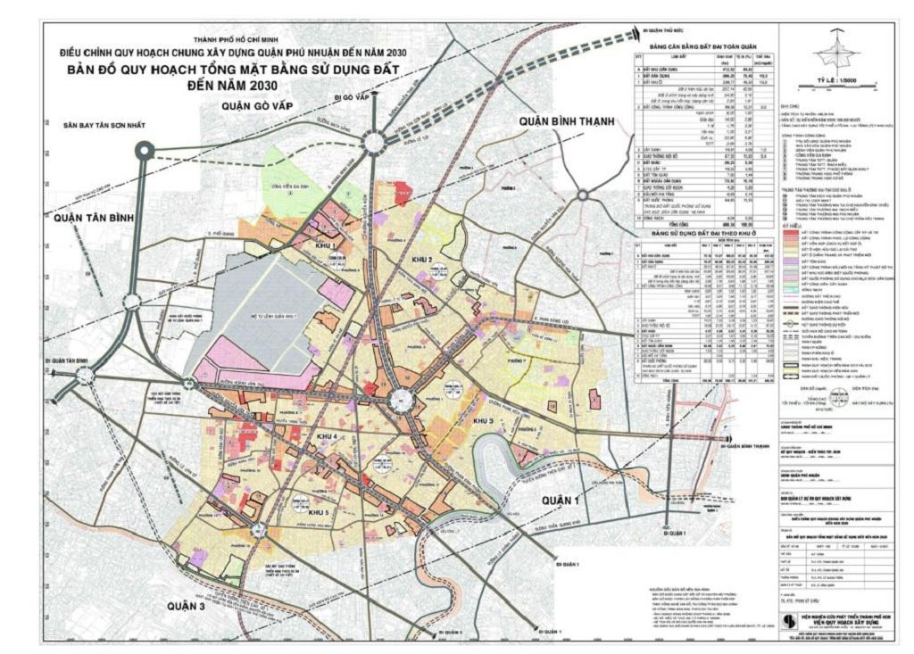 bản đồ quy hoạch quận phú nhuận