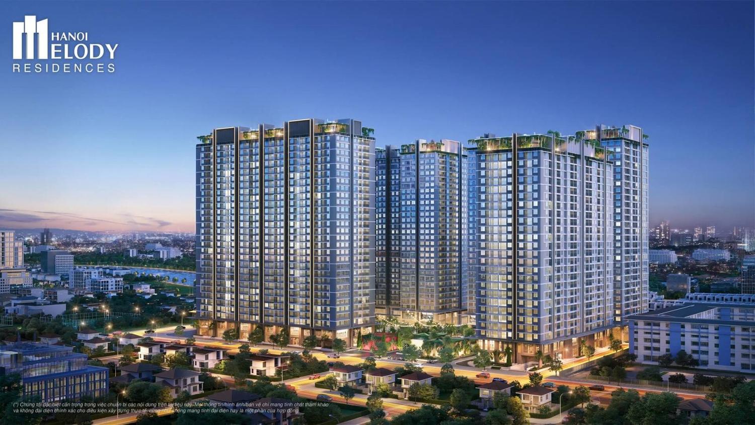 Phối cảnh chung cư Hà Nội Melody Residences