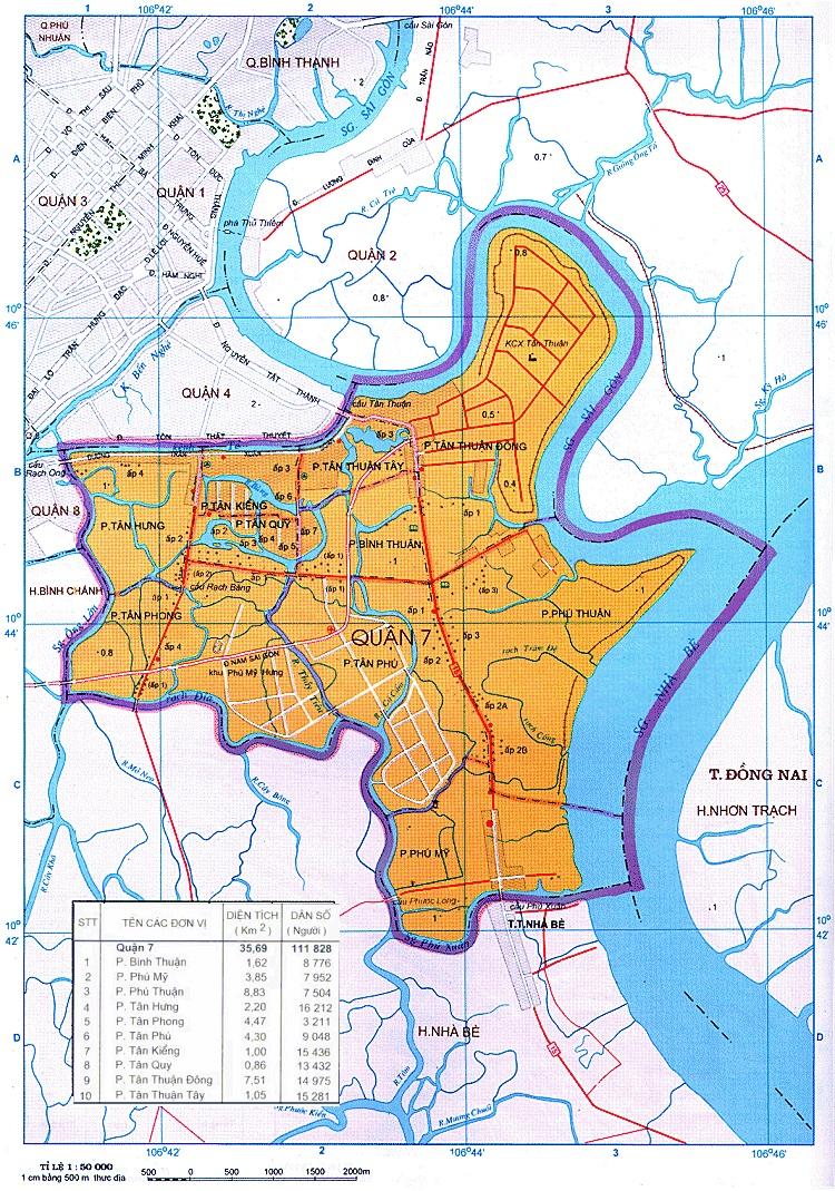 Bản đồ Quận 7