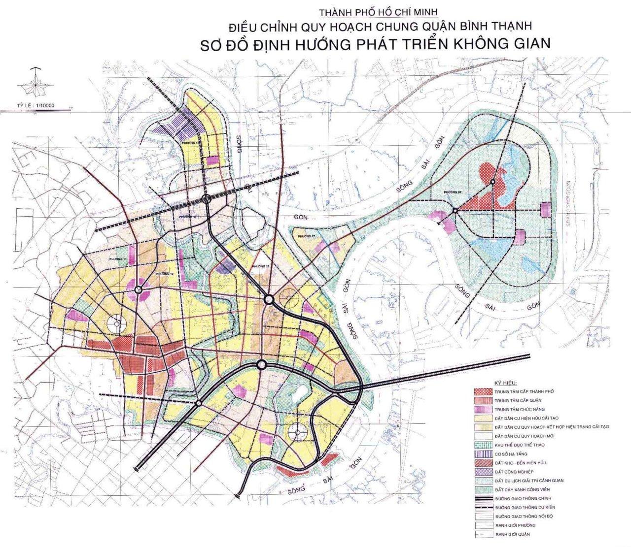 sơ đồ định hướng phát triển không gian