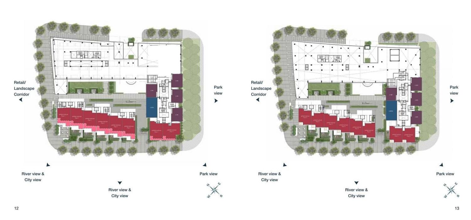 Mặt bằng tầng 3, 4 Cove Residence