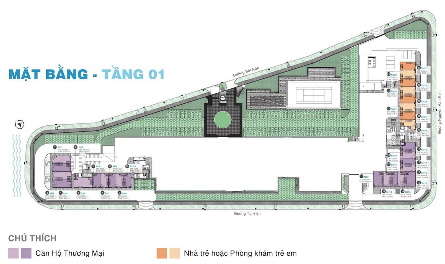 Mặt bằng tầng 1