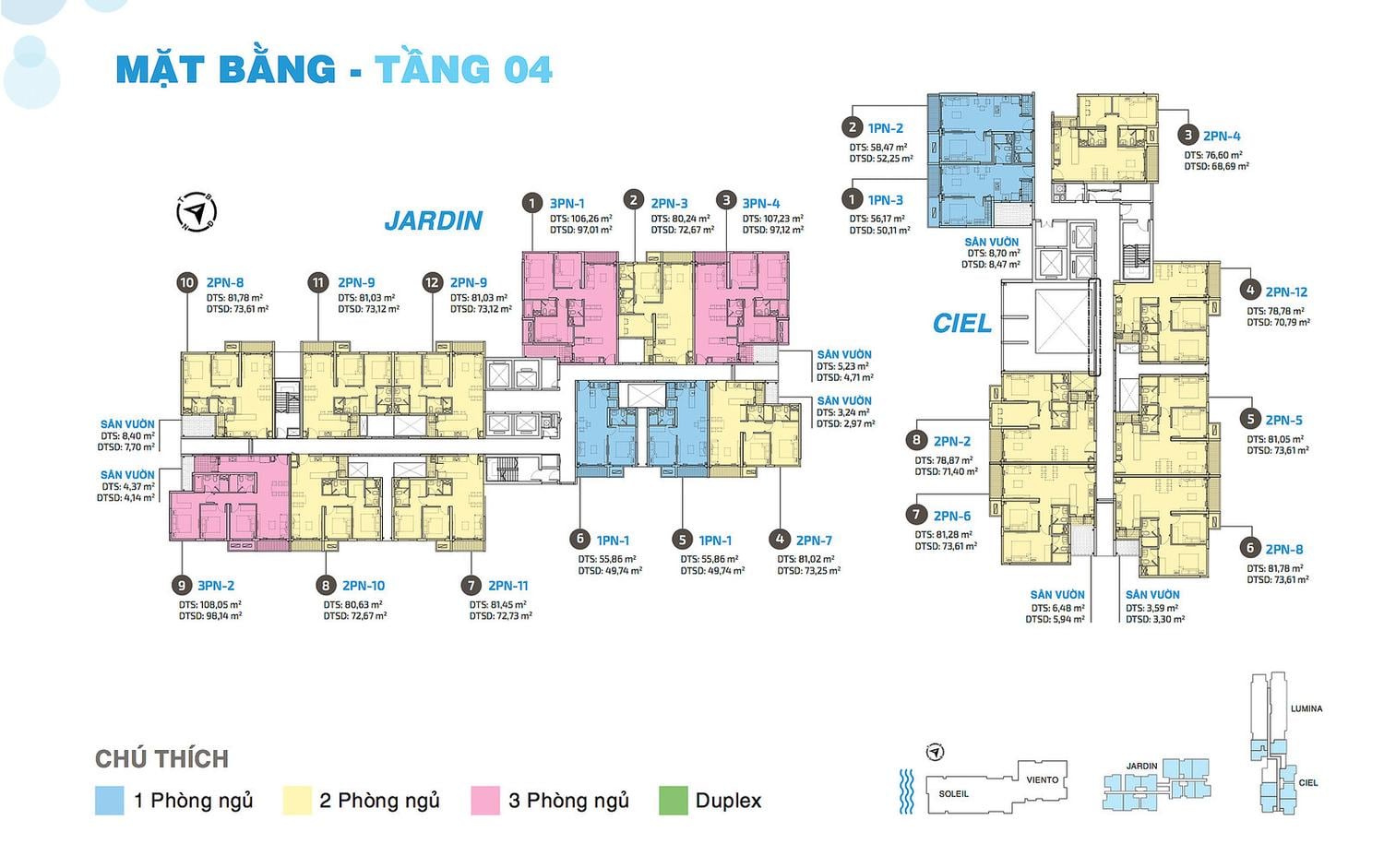 Mặt bằng tầng 4