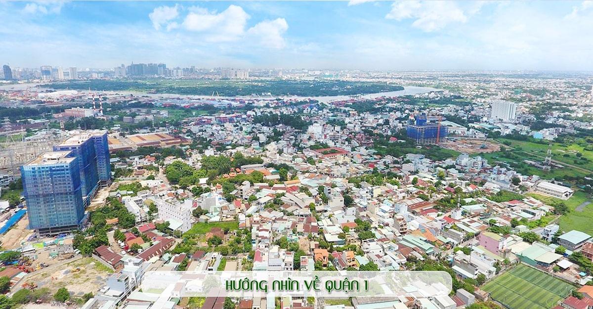 Hướng nhìn từ Lavita Charm về Quận 1
