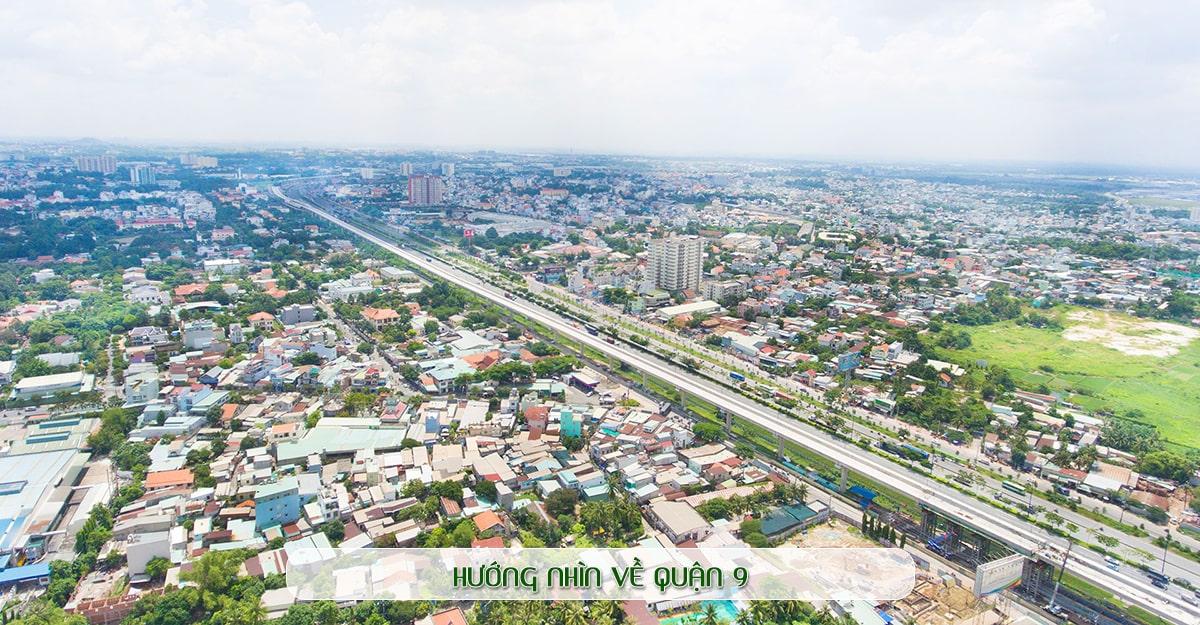 Hướng nhìn từ Lavita Charm về Quận 9