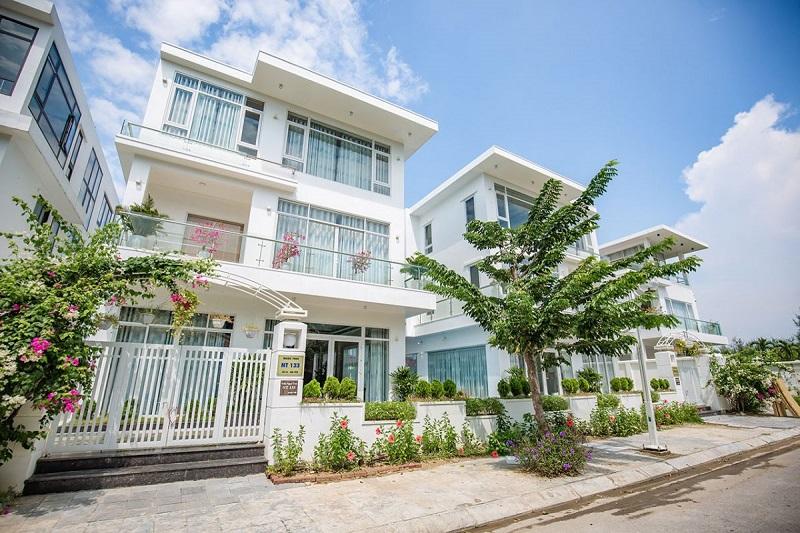Hình ảnh một căn biệt thự được xây theo phong cách hiện đại