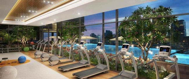 Phòng tập gym nằm ở tầng 3