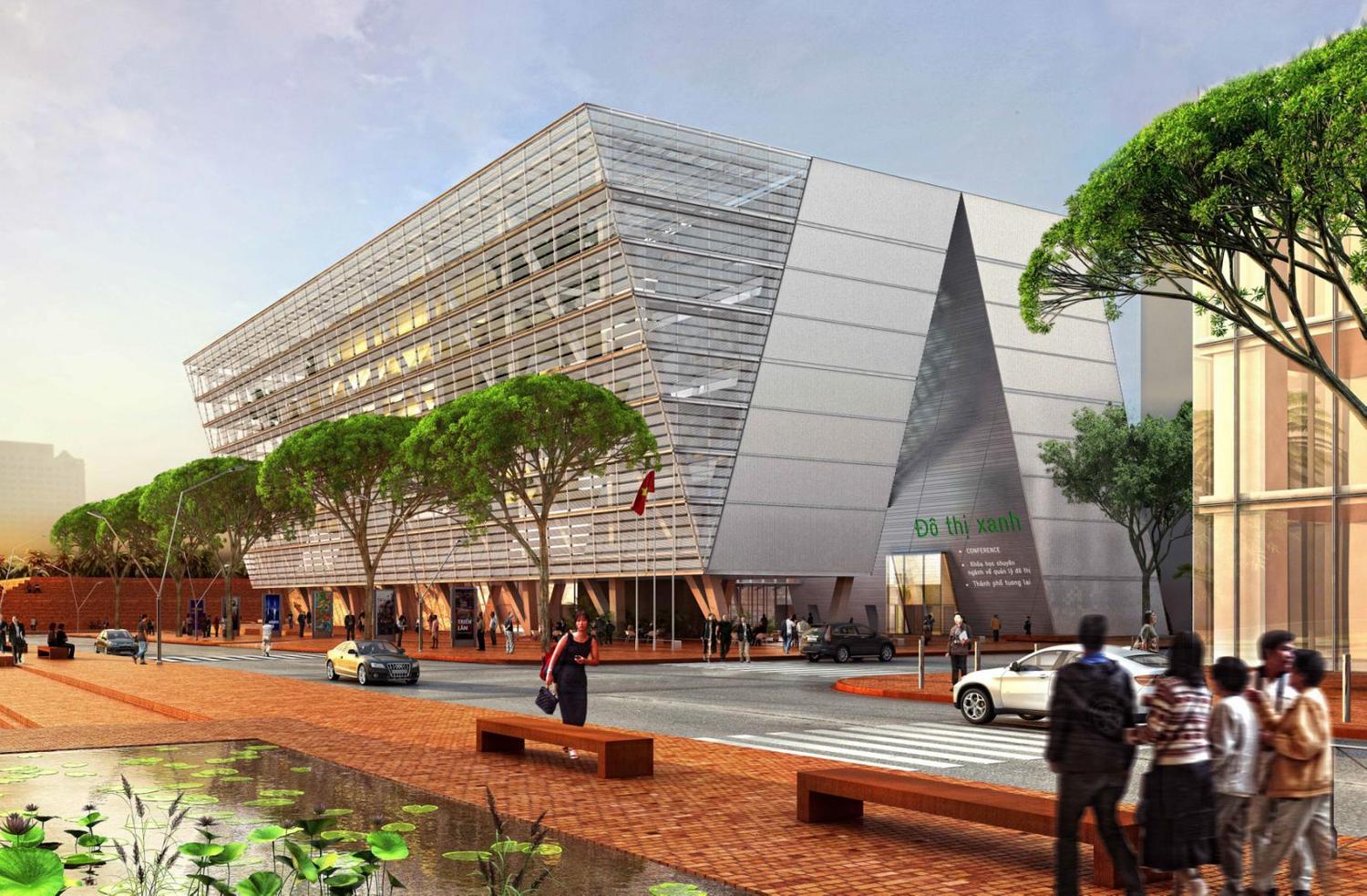 Phối cảnh Trung tâm triển lãm và hội nghị tại Thủ Thiêm