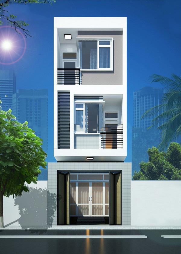 Nhà ống 3 tầng trẻ trung