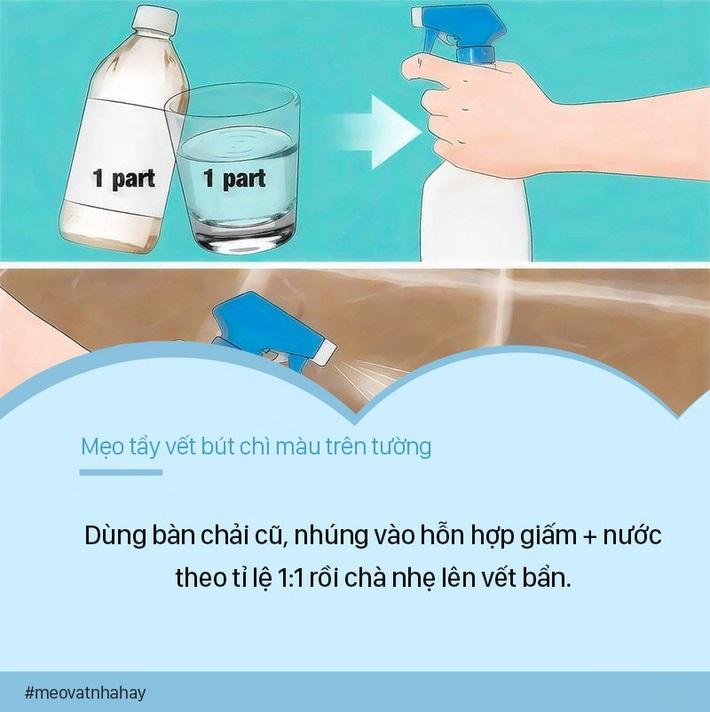 mẹo đánh bay vết bẩn tường nhà