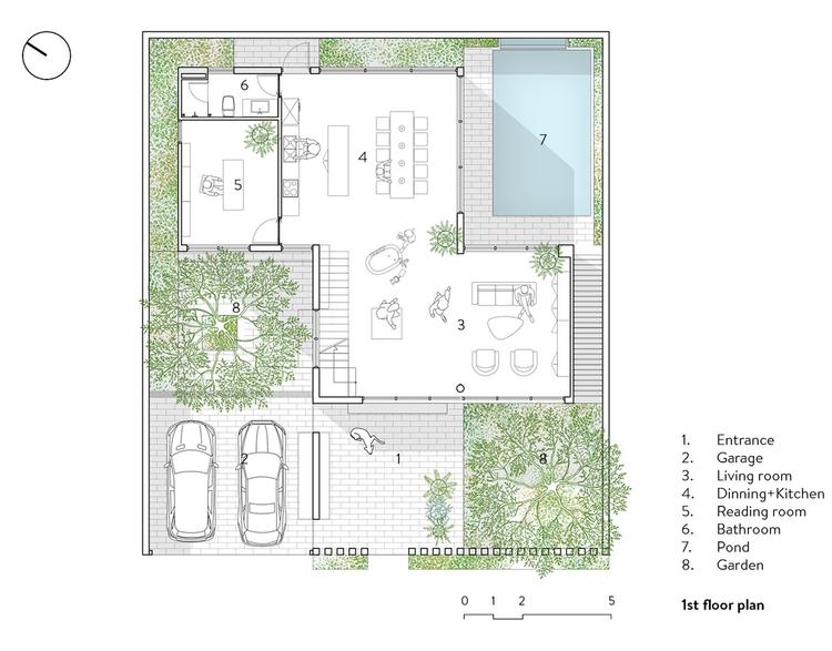 bản vẽ mặt bằng tầng 1