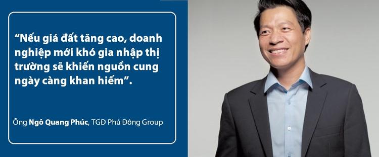 ông Ngô Quang Phúc nhận định về nguồn cung thị trường khi giá đất tăng