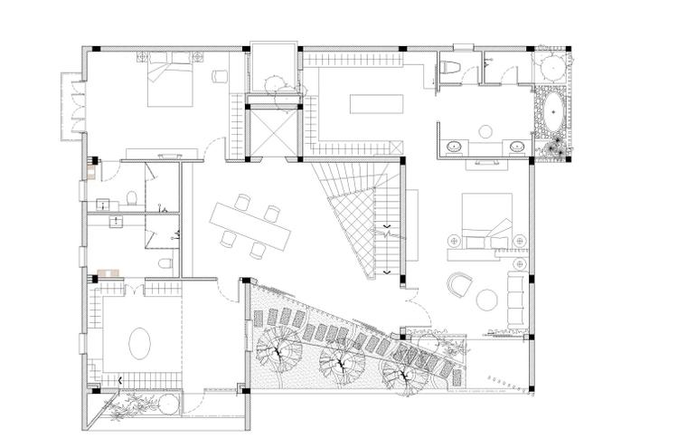 bản vẽ mặt bằng lầu 2