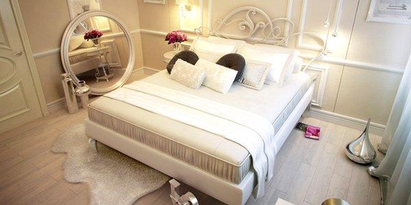 phòng ngủ màu trung tính