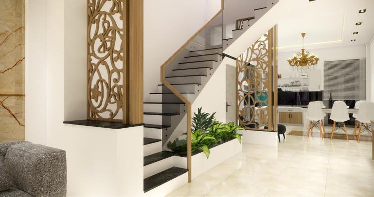 vách ngăn gỗ hoa văn