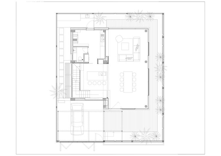 mặt bằng tầng trệt