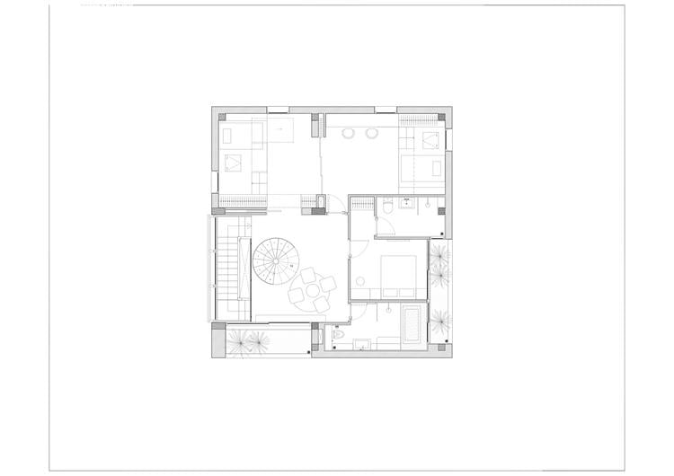 mặt bằng lầu 1